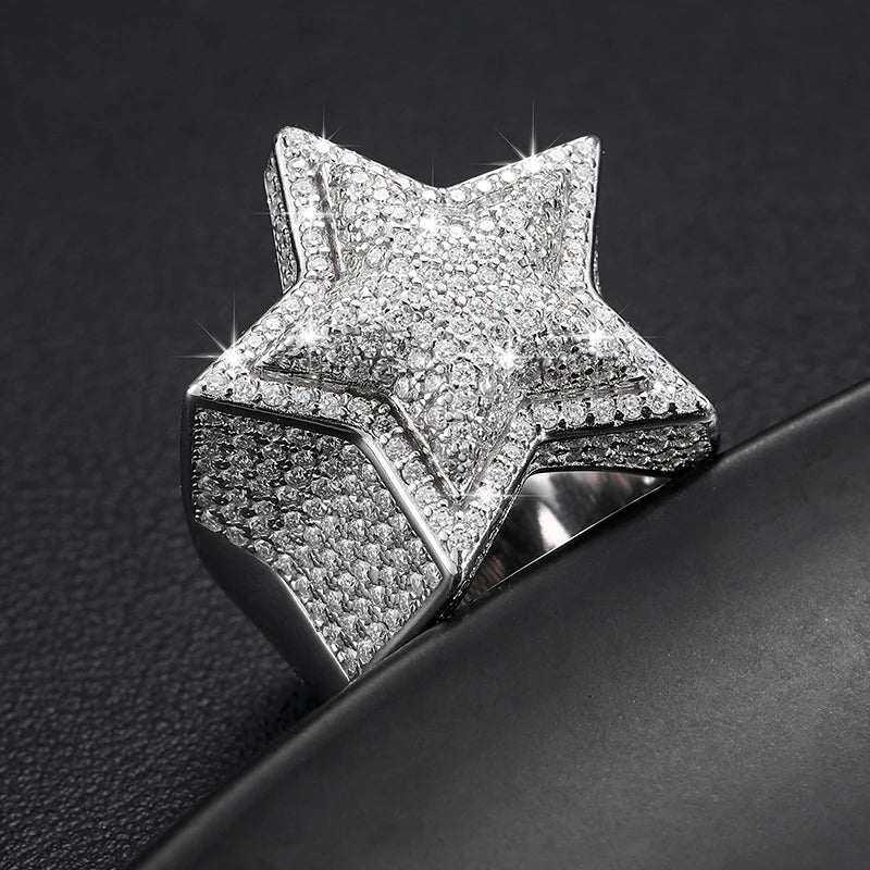 Moissanite Star ring